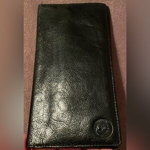 Mancini Men’s Black Leather Breast Pocket Wallet